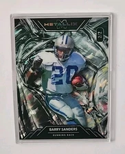 2025 Wilcard Metallix Barry Sanders White Marble Color Match 2/2 Detroit Lions