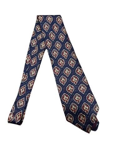 Izod Men’s Tie Medallion Paisley Inspired Geometric Design Vintage - Picture 4 of 5
