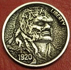 New ListingHOBO Buffalo Nickel Swamp Thing / Dick Durock Real US Nickel