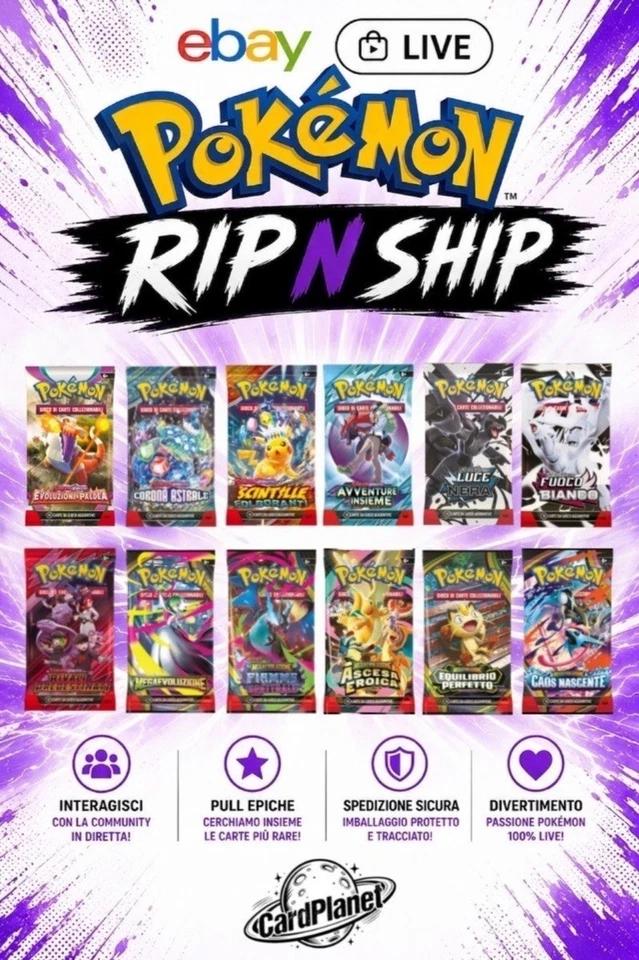 🔥 RIP N SHIP & ASTE DA 1 € 🔥 TCG POKÉMON IN LIVE