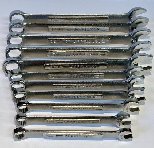 Craftsman USA VA Series 11 Pcs Metric 6-12mm 14-18mm Combo Wrench Set 12 Point