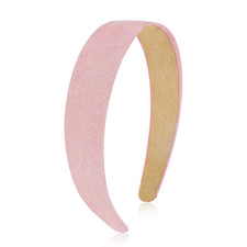 Pink Headband Women 1 Inch Sueded Like Headband Non Slip Fashion Solid Plain ...