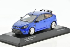 FORD Focus RS Blue metallic (white wheels) 2009 1/43 MINICHAMPS 400088105