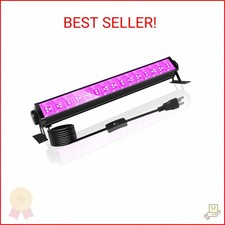 Upgraded 42W LED Black Light Bar, Blacklight Flood Light with Plug Switch 5.9ft