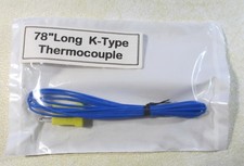 78" K-Type Thermocouple Lead & Std. Blade Fits Fluke 50 51 52 53 54 Ser. 1 & 2