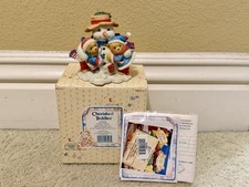 Cherished Teddies Frank Helen Snowman Winter Exclusive 352950 Christmas