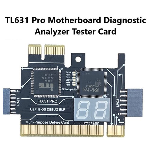 5X(TL631 Pro Diagnostic Card PCI PCI-E PCI-E Motherboard Multifunction G7Y9) - Photo 8/10