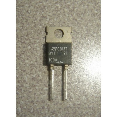Diode Fast Recovery ST Microelectronics BYT71 PRV 100V avg current 6A Lot of 2