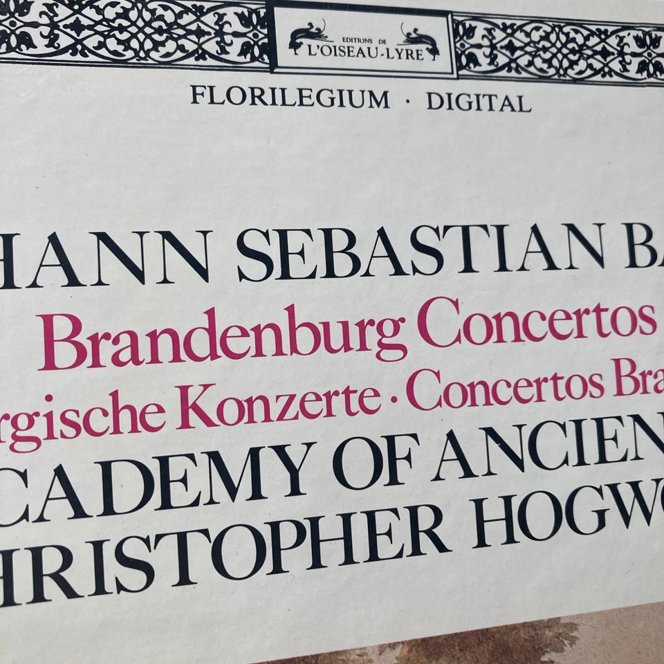 Bach Brandenburg Concertos Academy of Ancient Music 2LP R 215309 Hogwood Vinyl - Image 4 of 4