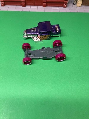 HOTWHEELS PROTOTYPE UNSPUN BONE SHAKER METALLIC PURPLE FLAMES RATROD NICE!