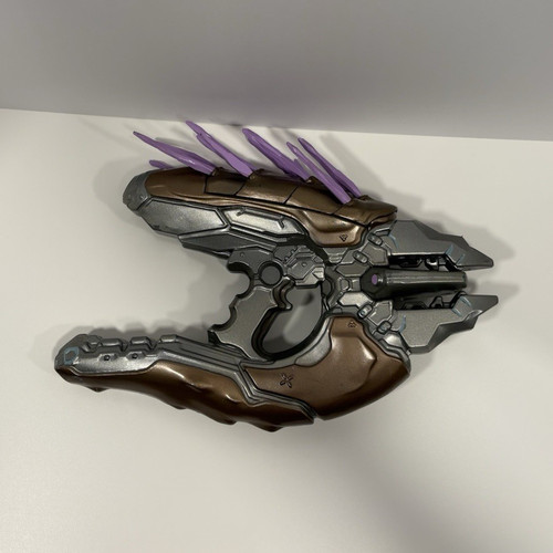 Disguise Halo Needle Pistol Costume Gun Prop, One Size, Silver Brown Purple