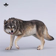 1:6 JXK Scale Wolf Scene Model Pet Animal Realistic Collection Decoration Gift