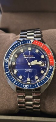 Bulova Oceanographer GMT Blue Dial Automatic Diver's 200M Men's Watch 96B405
