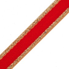 20mm 3/4" Metallic Jacquard Ribbon Trim by 2-Yards, MAY-7942