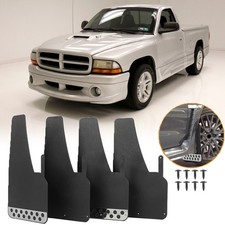 4 Mud Flap Splash Mudguards Fender Wstainless Steel Reflecto For Dodge Dakota 4 Mud Flap Splash Mudguards Fender Wstainless Steel Reflecto For Dodge Dakota