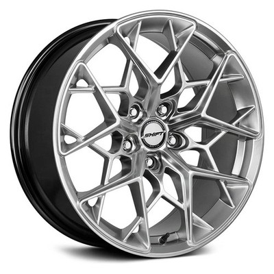 Shift PISTON Wheels 20x8.5 (35, 5x120.65, 73.1) Silver Rims Set of 4