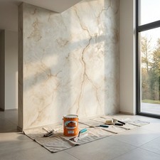 Marmorino Classico 24kg weiß- marmorspachtel , stein matt- seidenglanz- stencil