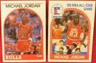 Michael Jordan 1989 NBA Hoops Basketball #21 & #200 2-Card Lot