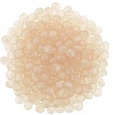2mm Sueded Gold Rosaline Czech Faceted Firepolish Glass Beads 50
