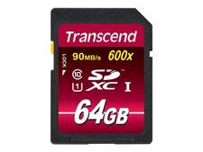 Transcend TS64GSDXC10U1 64GB SDXC Class 10 MLC 90MB/s Class 1 U1 UHS-I 600x