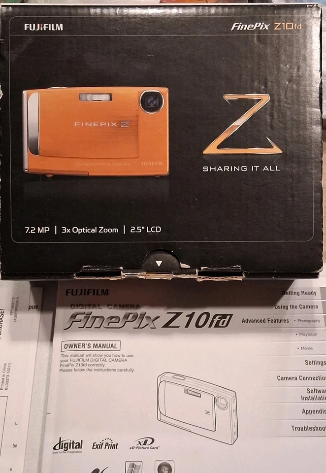 FUJIFILM FINEPIX Z10fd 7.2 MP 3x DIGITAL ZOOM MINT CONDITION IN ORIG BOX & CASE - Image 4 of 4