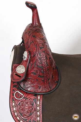 Hilason Western Treeless Trail Barrel Saddle