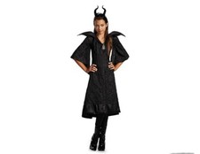 Girls Disney Sleeping Beauty Evil Witch Maleficent Black Gown Costume Medium 7-8