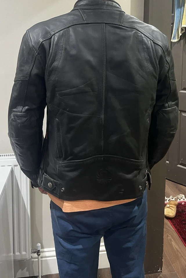 Merlin Cable Leather Jacket- Black - 38 RRP £450 - Image 3 of 4