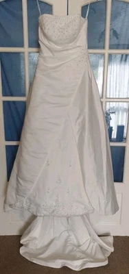 Justin Alexander Signature "Imperial" Gown Wedding Dress Size 10 - Image 1 of 4