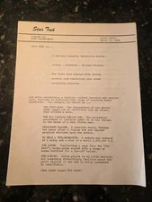 GENE RODDENBERRY ORIGINAL STAR TREK CONCEPT DRAFT PROPOSAL COPY (MARCH 11, 1964)