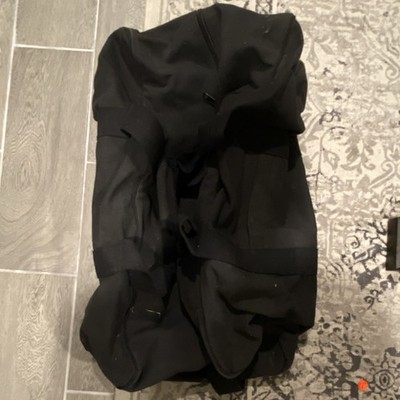 Tactical Gear Bag Canvas Black Zip Closure Unisex Adults