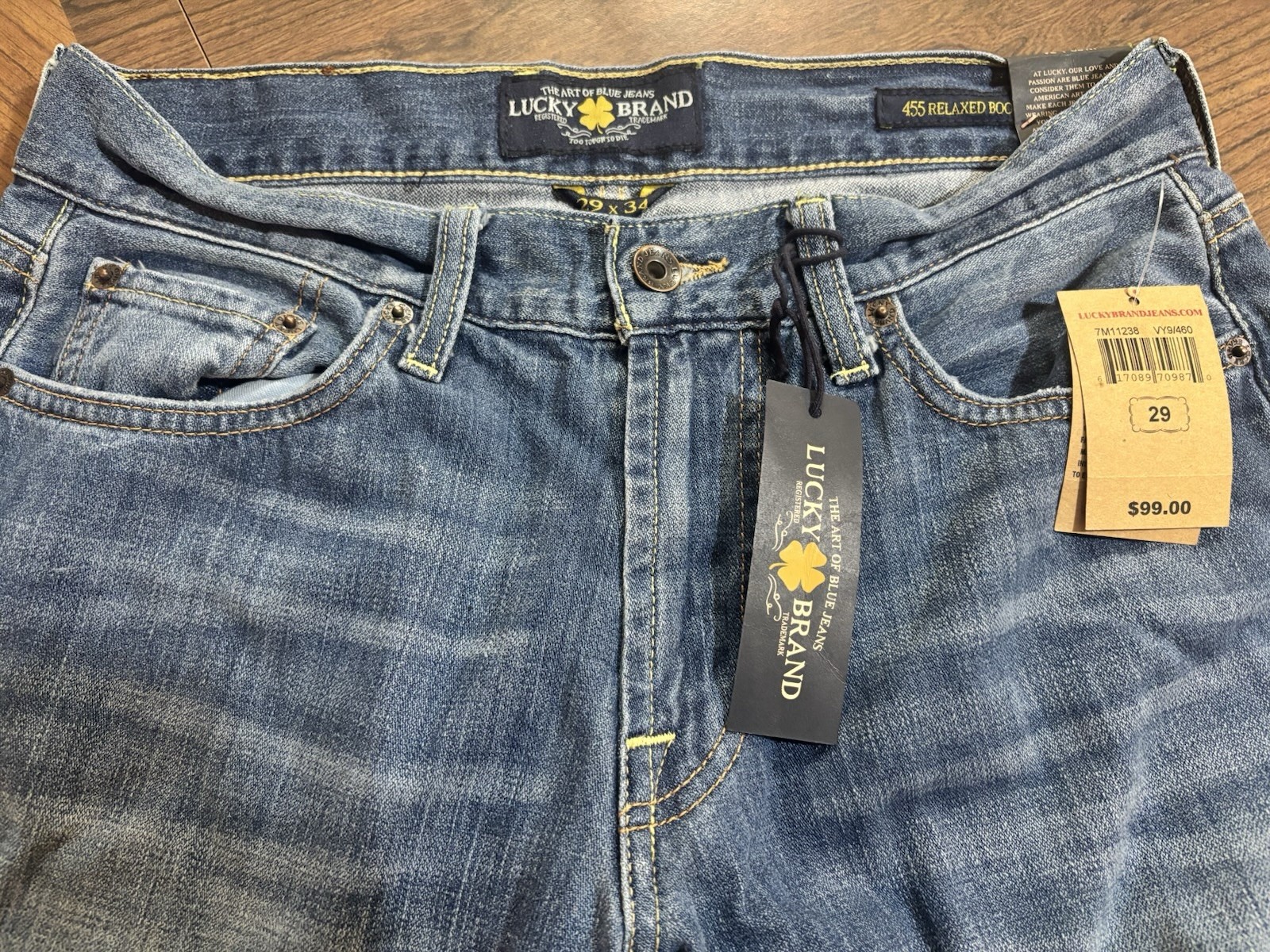 NWT Lucky Brand Dark Denim Women 29x32 455 Relaxed Bootcut J