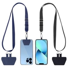 CACOE Phone Lanyard 2 Pcs Adjustable Neck Strap,4 Pcs Patches,Universal Cross...