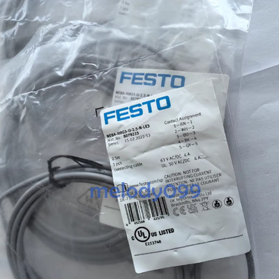 1PC New FESTO 8078223 NEBA-M8G3-U-2.5-N-LE3 connecting cable