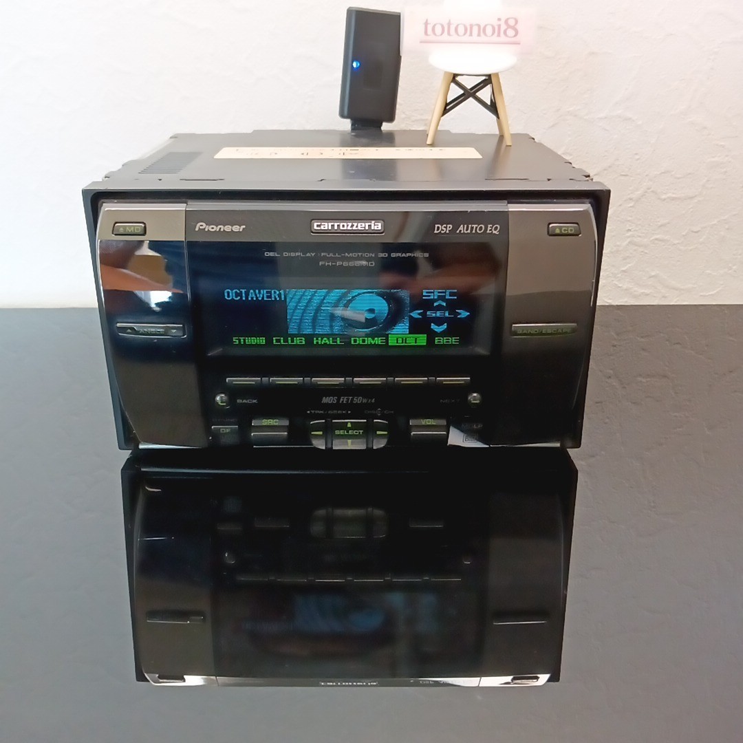 Pioneer CARROZZERIA 2din CD MD Tuner Fh-p666md Car Audio for sale