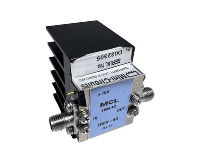 MCL ZRON-8G RF Amplifier Module +15V SMA In/Out with Heatsink