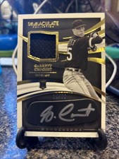 2021 Panini Immaculate Collection - Monochrome Autograph Relics Garrett Crochet