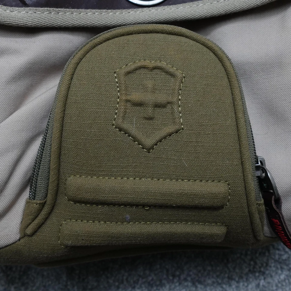 Bolso Bandolera Victorinox Swiss Army Lona Mensajero Caqui Oliva Solapa de Hombro Foto 2 de 4