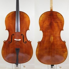 ¡Antiguo óleo alemán! A "Montagnana 1742" copia 4/4 violonchelo, cuerpo ancho #8659