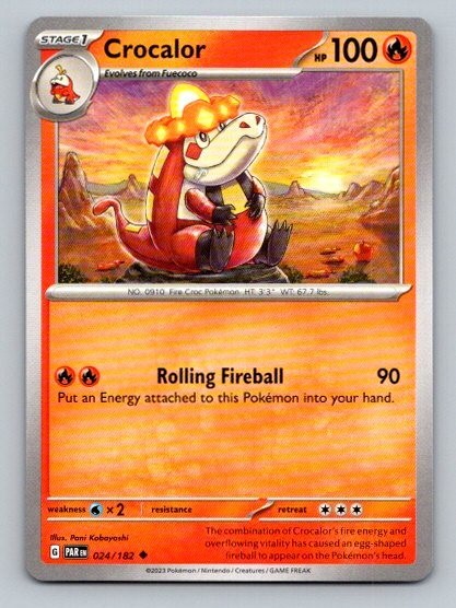 2023 Pokemon Card Paradox Rift Crocalor 24/182