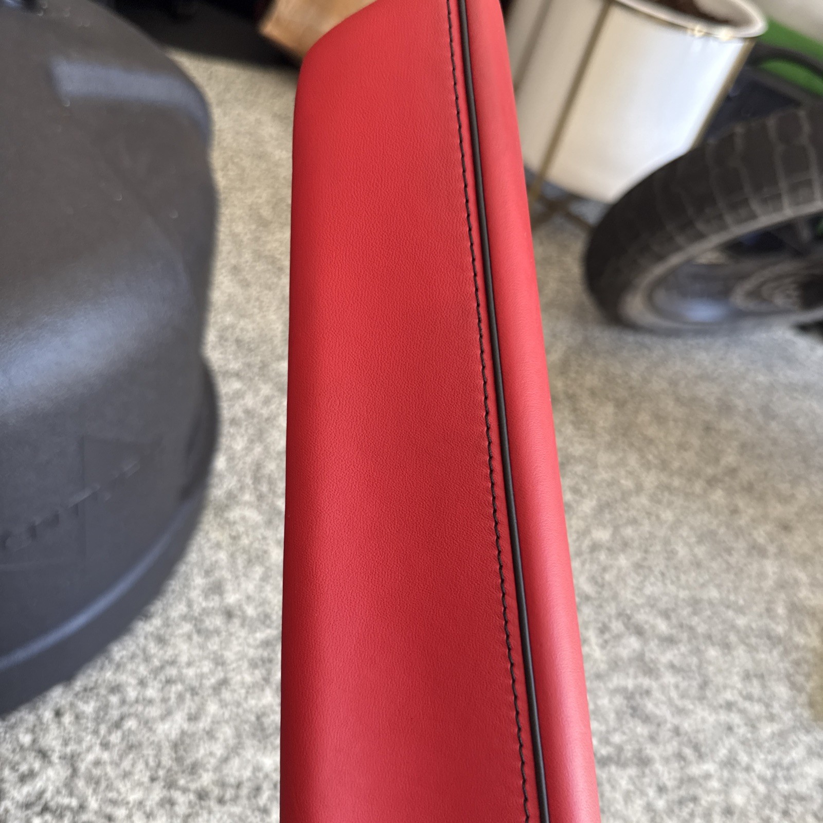 Lamborghini Huracan, LH, Front Insert Trim Panel, Orange, Used, P/N 4T0867165