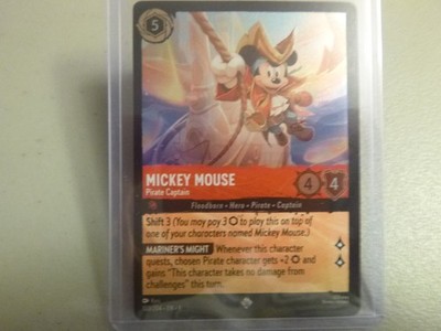 Disney Lorcana - Mickey Mouse - Pirate Captain- FOIL 103/204 - EN-6 - NM+