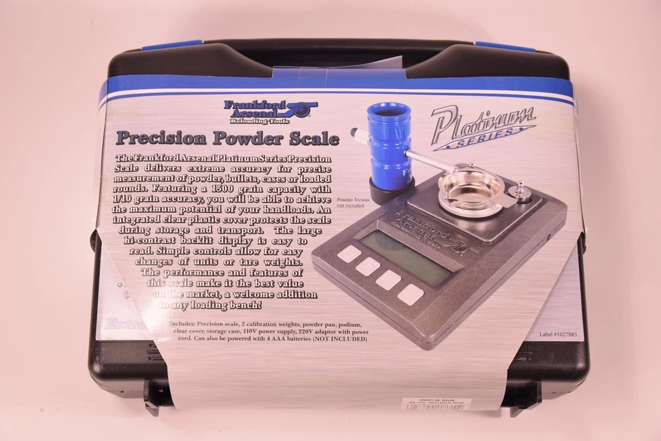 Escala de pó de precisão Frankfurt Arsenal PLATINUM SERIES 909672 NOVA EM FOLHA - Imagem 2 de 4