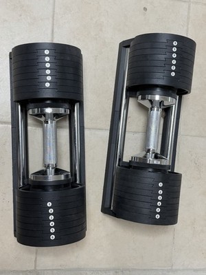 PowerBlock Adjustable Weight Dumbbell Set Black 2pcs for Weight Lifting Fitness