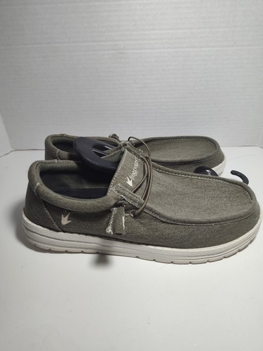 Frogg Toggs Men’s Casual Loafer Shoes Size 9 Lightweight Slip On – New - Olive - Picture 5 of 11
