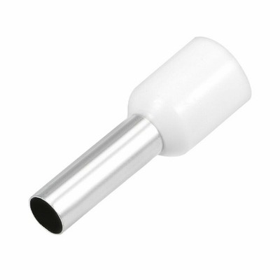 VE6012 Cord Pin End Wire Connector Electrical Crimp Terminal AWG10 White Pcs KD 