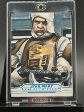 Topps Star Wars Galactic Files Dengar Sketch Card by Lee Lightfoot