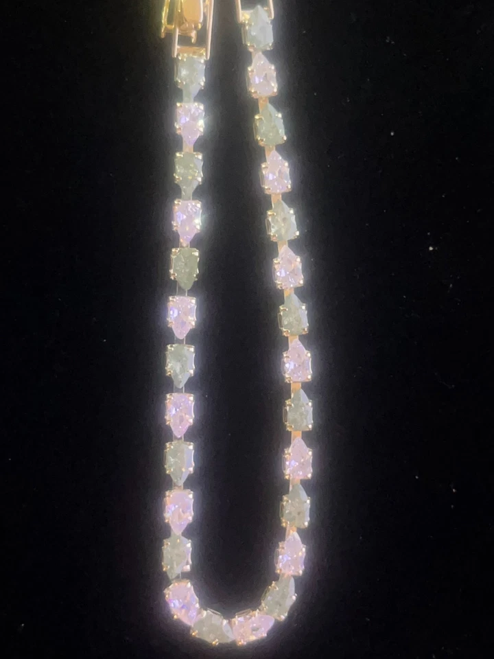 Pulsera Jade Simulado S925 para Mujer (Pulido Dorado) 1 de 1 Foto 2 de 4