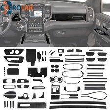 Soft Carbon Fiber Full Center Console Interior Trim Kit For Dodge Ram 1500 2019 Soft Carbon Fiber Full Center Console Interior Trim Kit For Dodge Ram 1500 2019