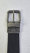 Rock  Republic Reversible Black  Wht Fabric Canvas Lined Belt Size S 30-32